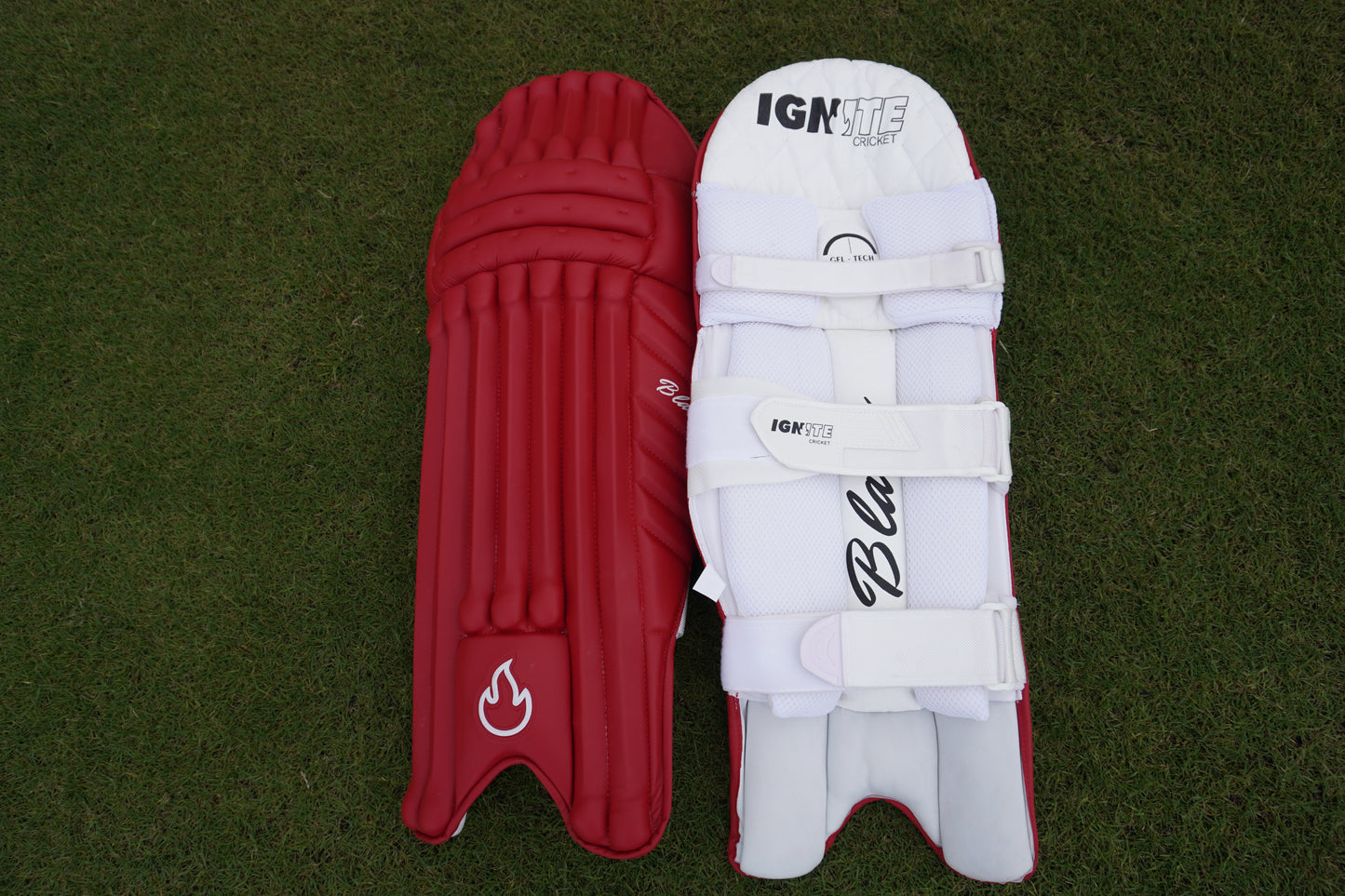 Red Batting Pads